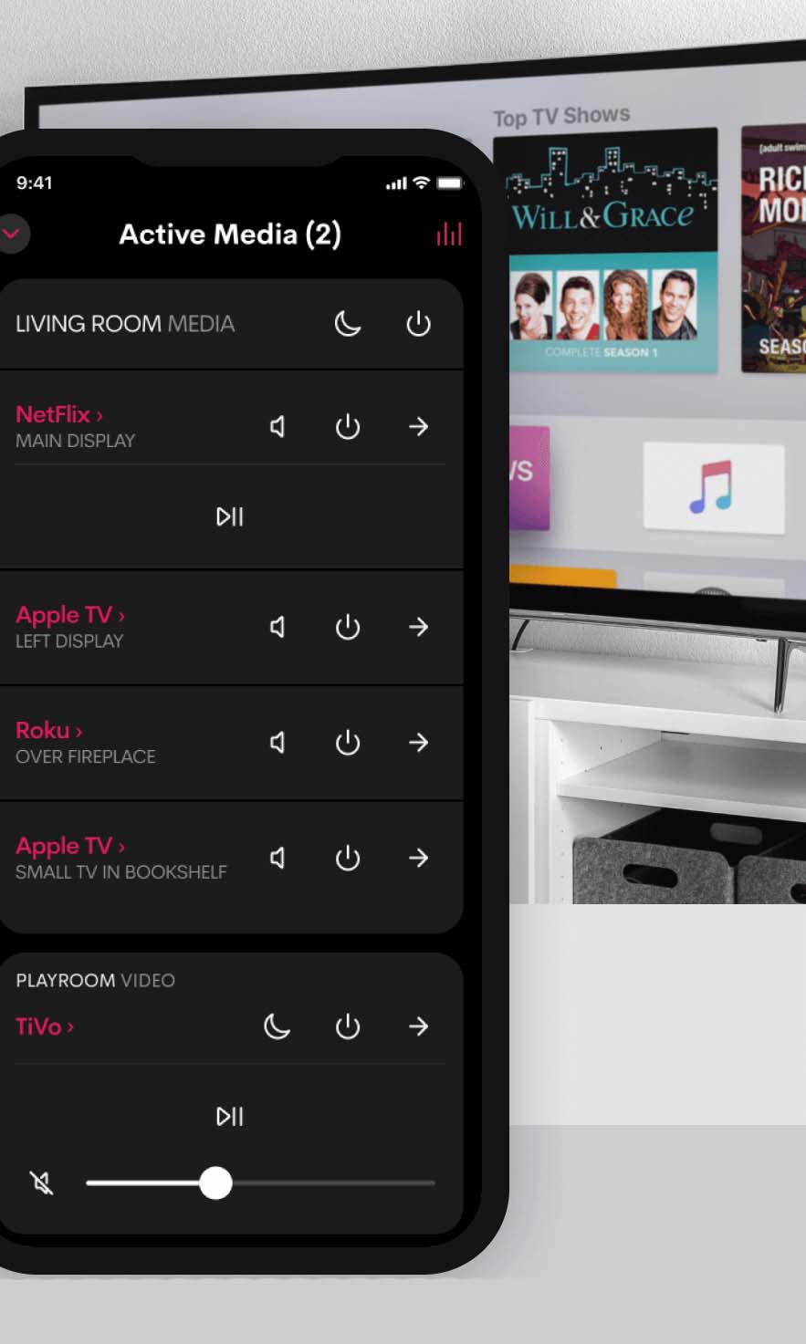 Control4 Neeo remote in silver