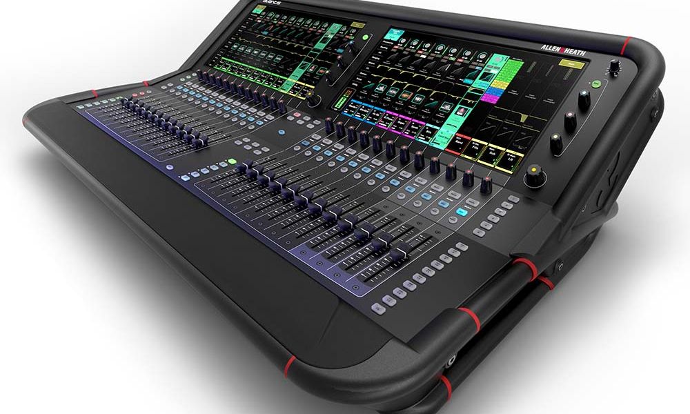 Shure microphone on desk