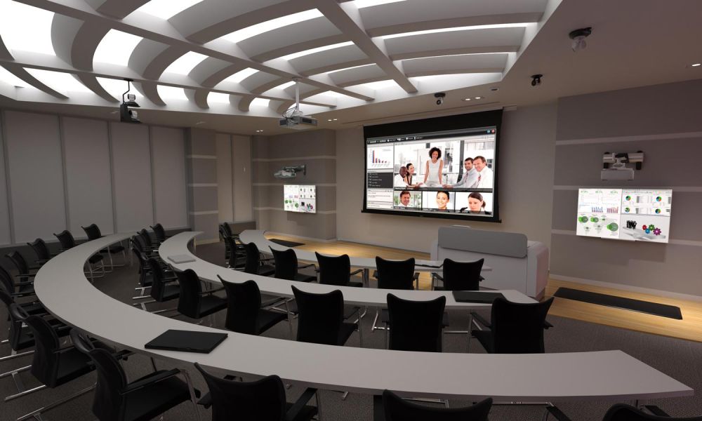 Shure microphone on desk